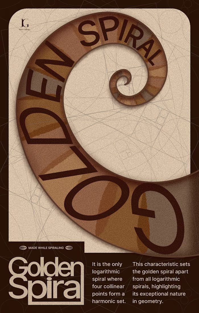 Golden Spiral Poster Design