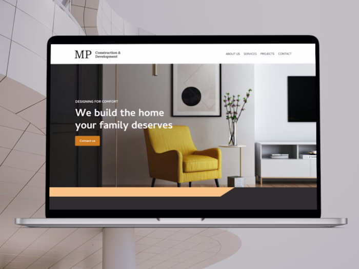 Web Design for MP Construction and Development