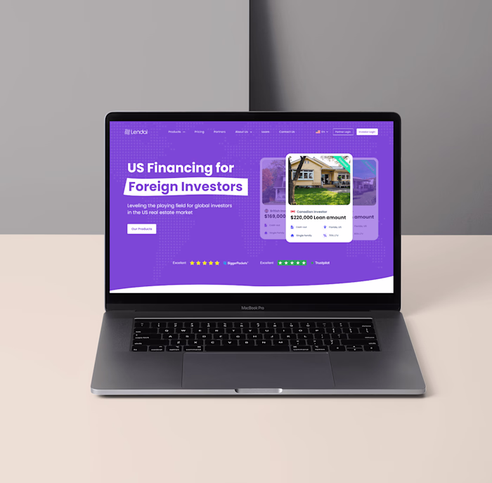 Lendai - Landing Page