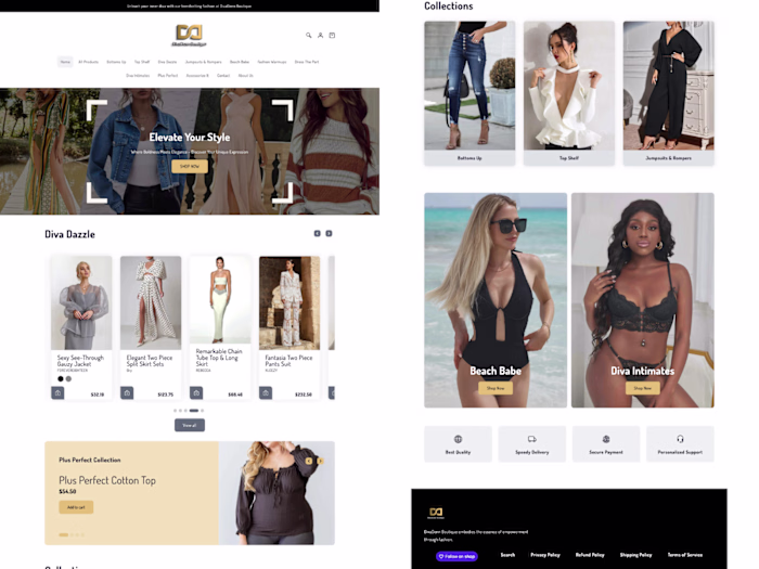 DivaDenn Shopify Store Development