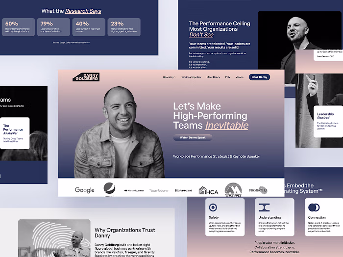 Rebrand, web & presentation design for Danny Goldberg