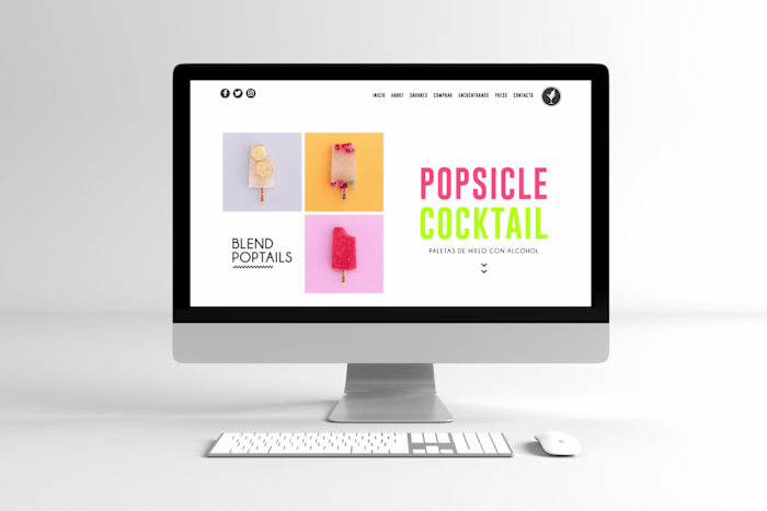 Web Design | Blend Poptails 