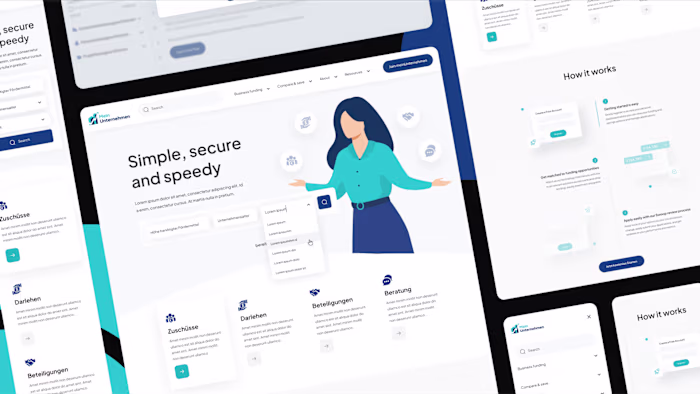 meinUnternehmen Saas – UI / UX Design