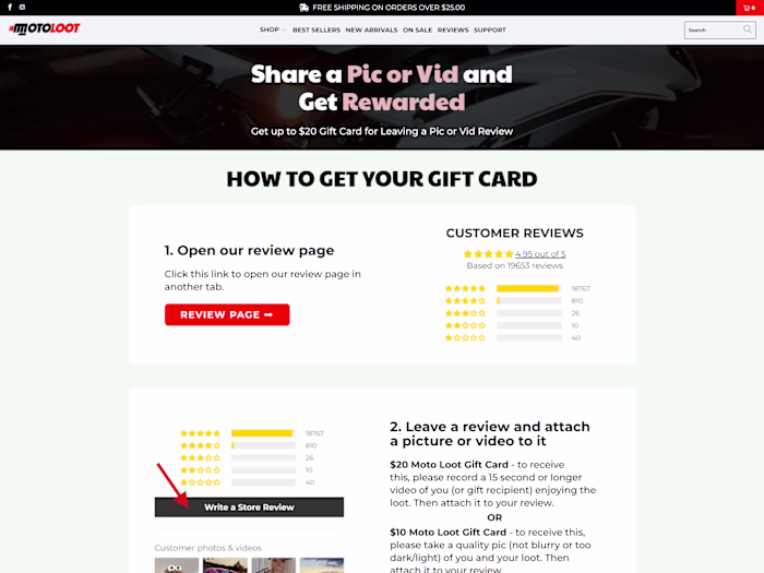 MotoLoot Figma and Replo page