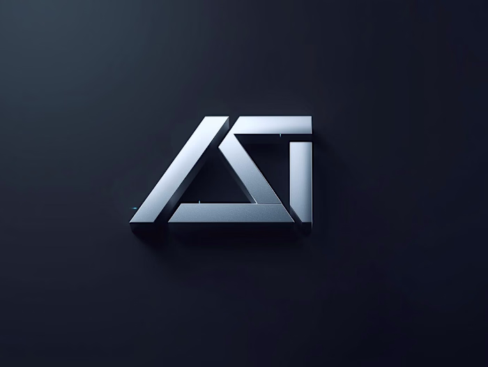 Minimal Futuristic 3D Logo.