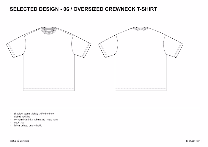 DESIGN DEVELOPMENT – TECHNICAL SKETCH