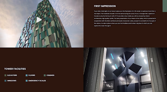 ATTI Website Development with Elevator-Style Navigation