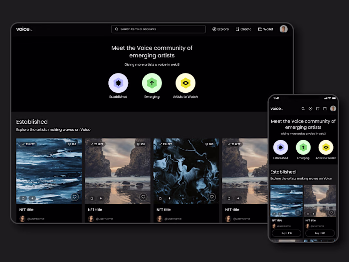 Voice - NFT Marketplace