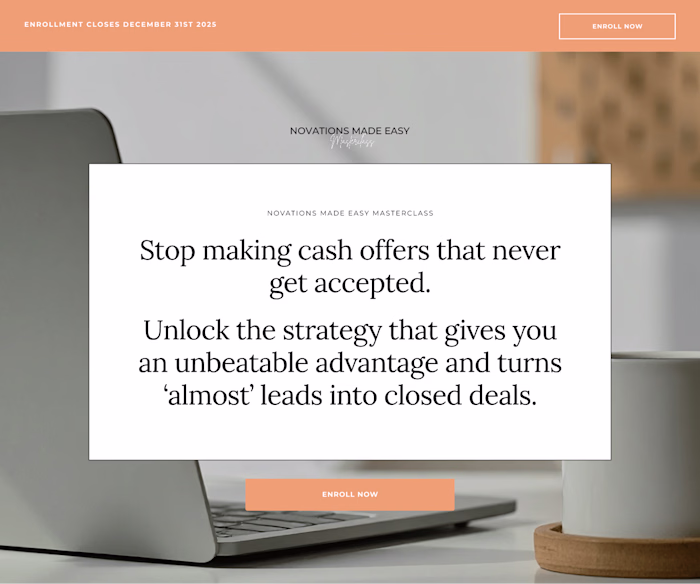 let me Know thoughts on this landing page
