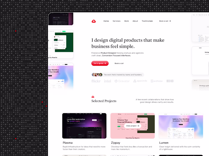 Clarity-Driven Portfolio Website Design