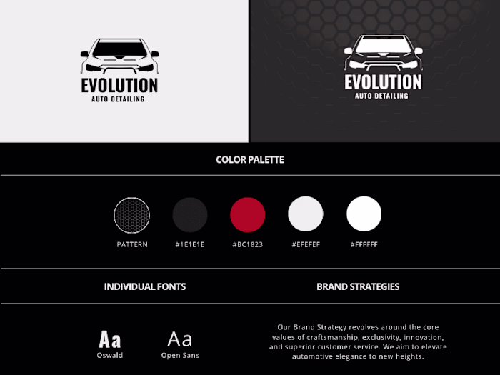 Detailing Shop Brand Identity