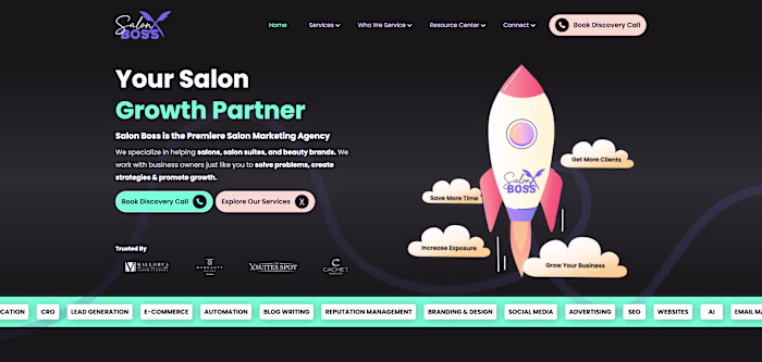 Salon Boss Marketing - WebFlow
