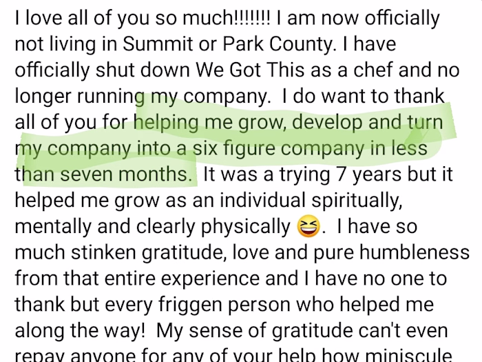 Private Chef Breckenridge Colorado