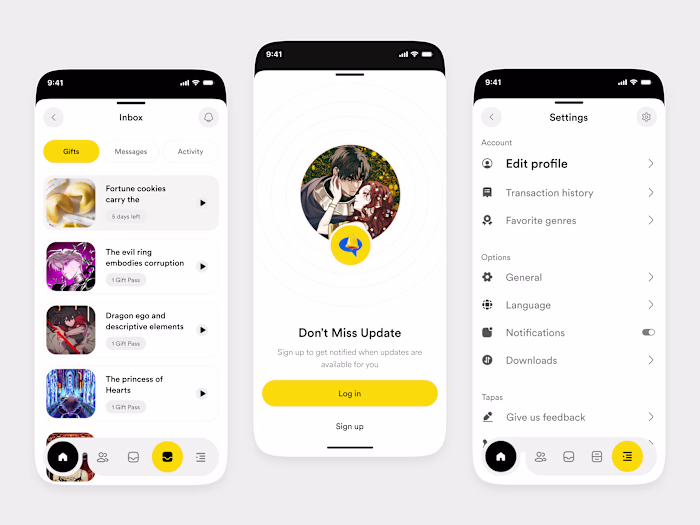 Here is my Anime & Manga App Design Redesign Feel free to gi...