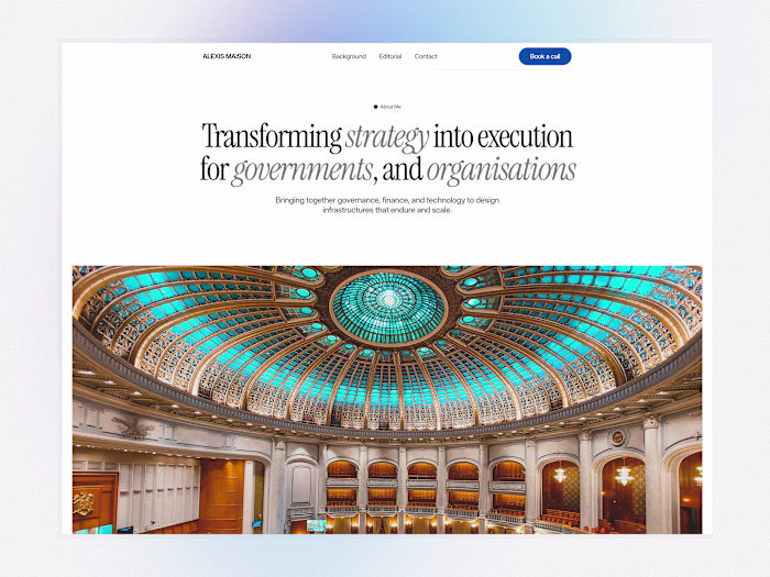 Consulting Website Design