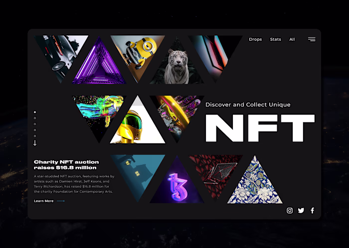 NFT website design | Behance