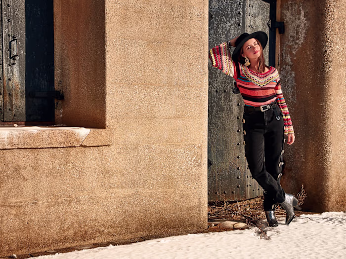 Beauty retouching: Western Sky editorial spread