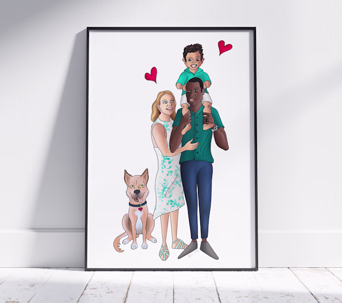 Custom Family Portrait Illustrations