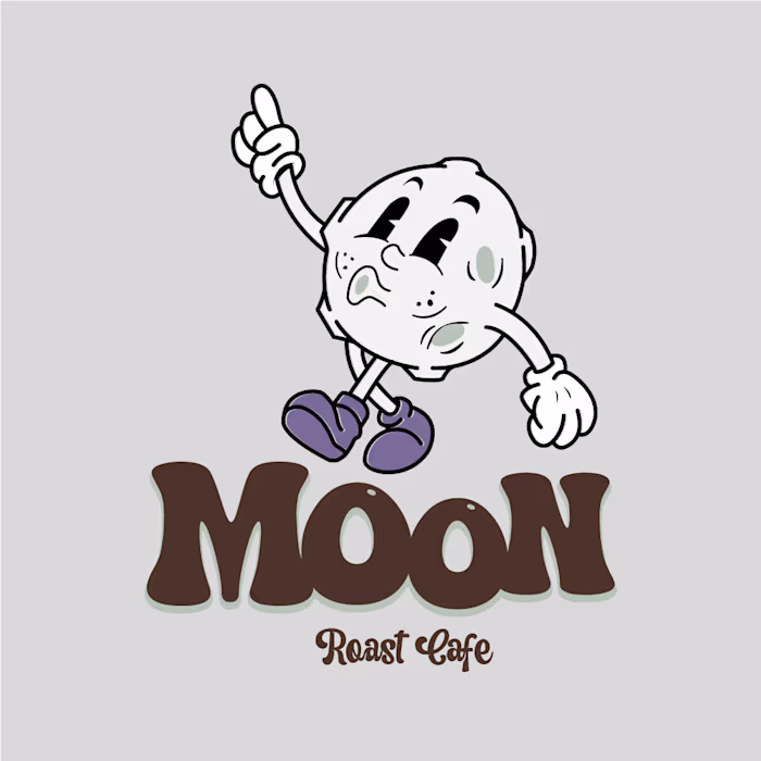 Moon Roast Cafe: Coffee Shop Branding