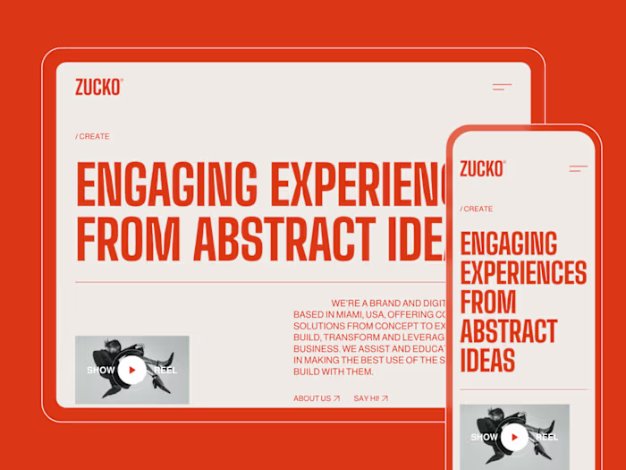 Zucko – Creative Design Studio Framer Template