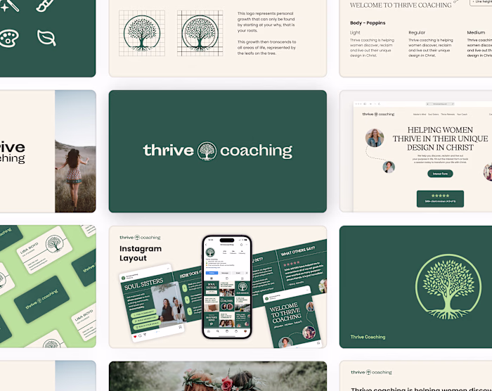 Brand Identity Design for Thrive Coaching