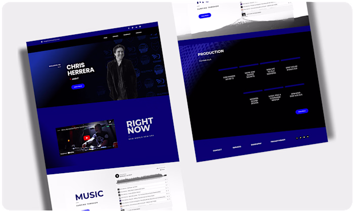 Grammy Recording Engineer Website Revamp