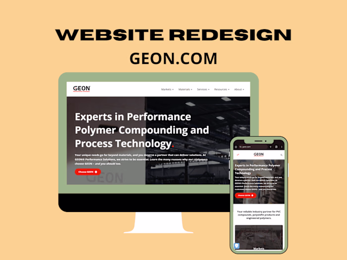 Website Redesign of geon.com