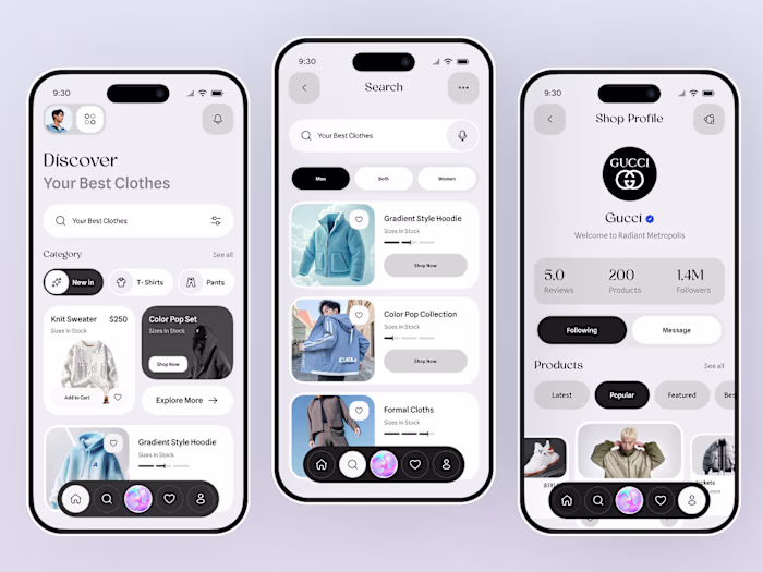 Fashion eCommerce App UI/UX Redesign