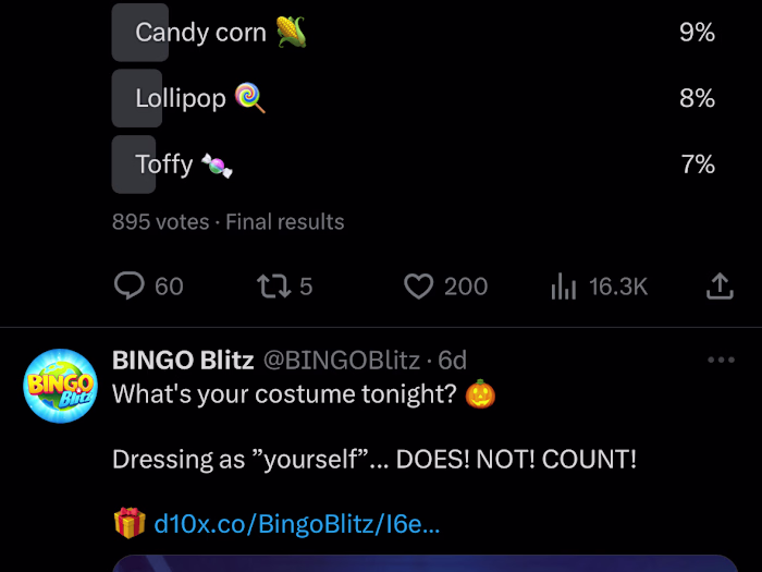 Twitter Copywriting for Bingo Blitz