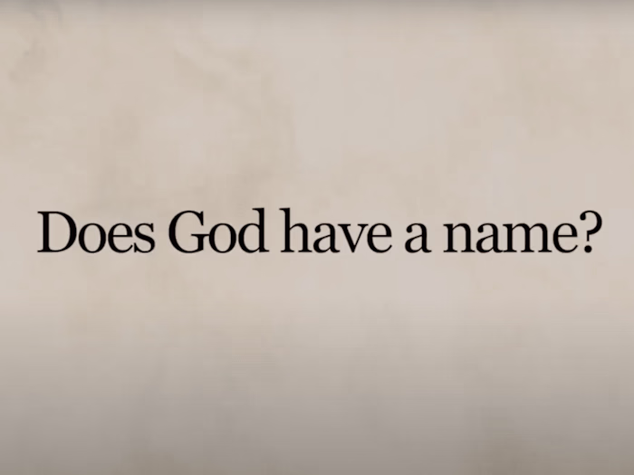 Does God have a name?