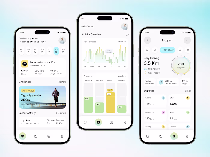 Fitness Tracker App UI Design