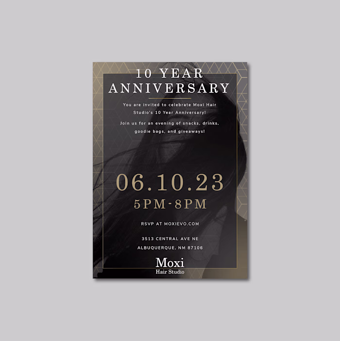 Invitation Design for Hair Studio