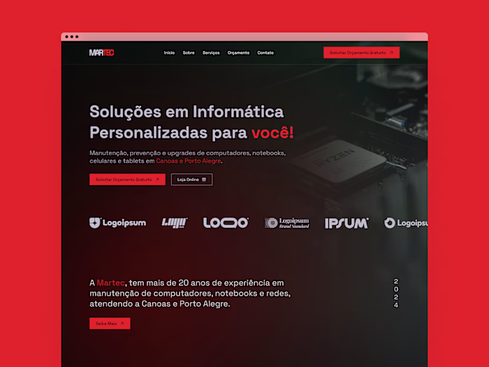 MARTEC - Landing Page