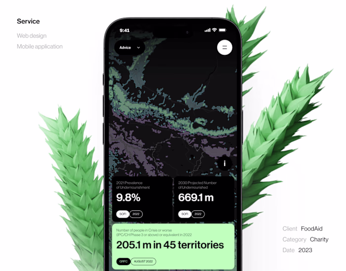 FoodAid | Mobile App and Website | React Native & Webflow