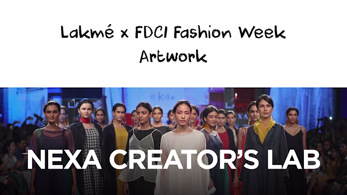 Lakme x FDCI Fashion Week Artwork Project