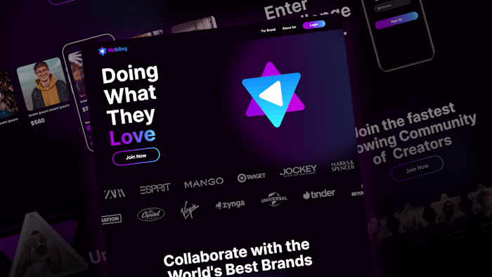 Vidbling Website Design