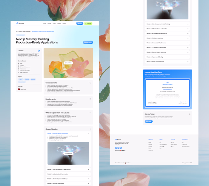 Let’s explore some course