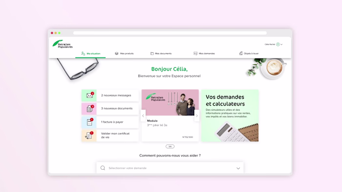 Web customer portal - Life insurance  company