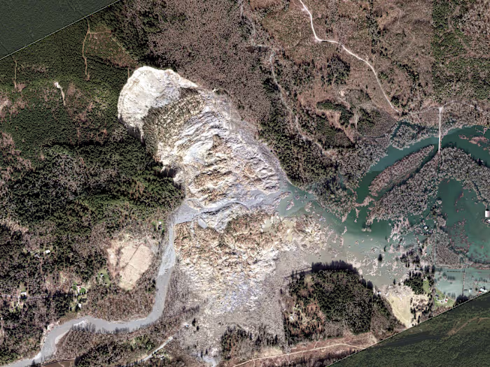 Geospatial Analysis and 3D Visualization of the 2014 Oso Mudslid