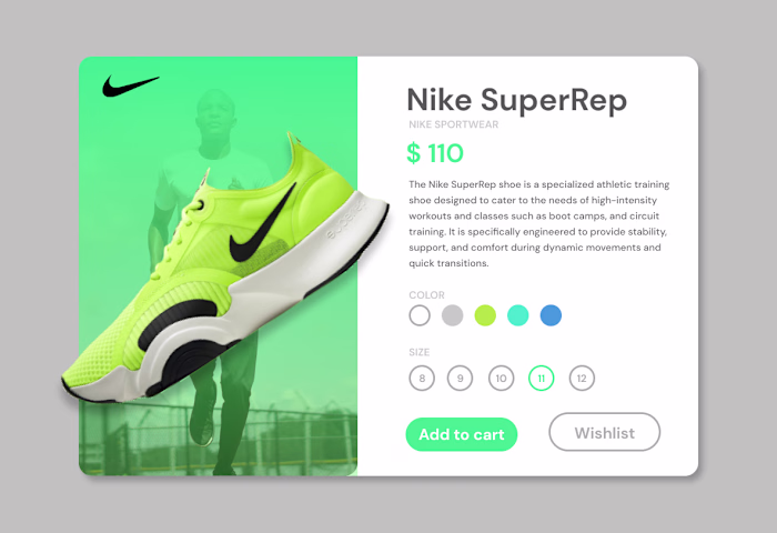 Day 012 — Single Product | 100 days UI challenge