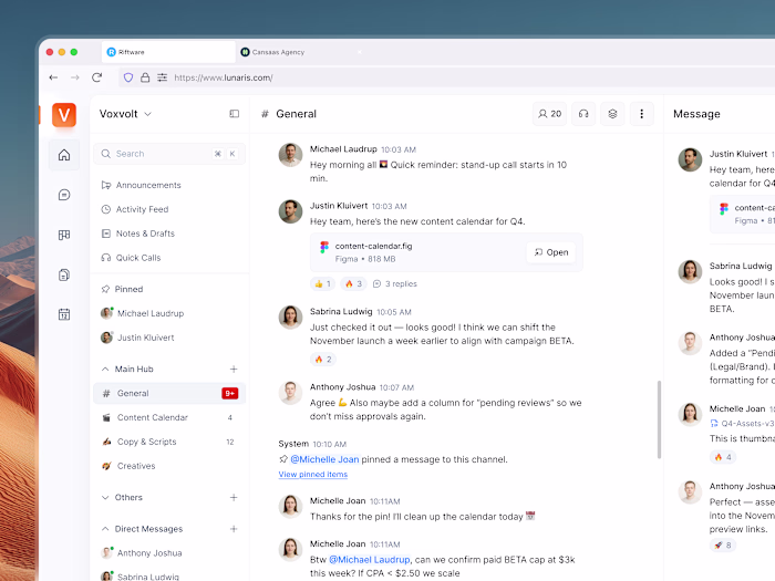 Team Communication Dashboard