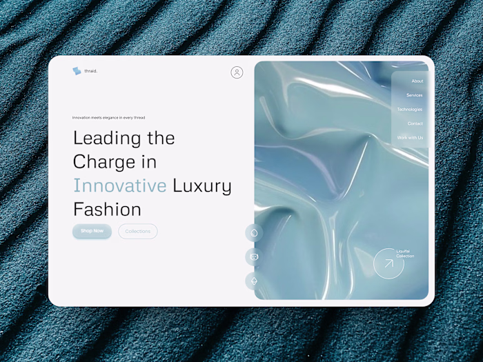 Clothing website - Futuristic