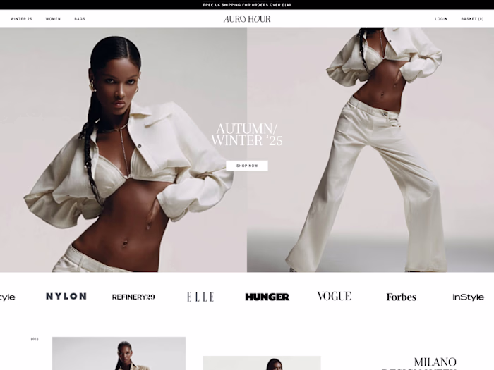 Auro Hour - Brand Identity, Shopify Design + Development 