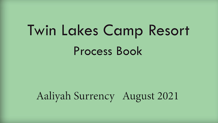 Twin Lakes Camp Resort Webpage Redesign