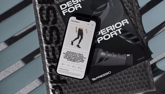 Branding the technical sportswear company, Pressio.