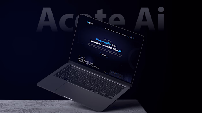 Acote Ai Innovation Hub Website UI/UX Design