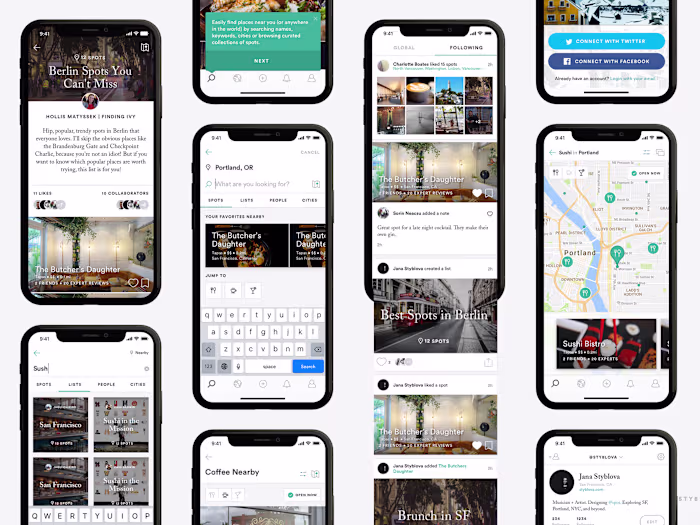 Spot - A travel app for iOS and web