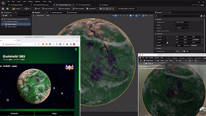 Converting intricate material from Blender to Unreal Engine