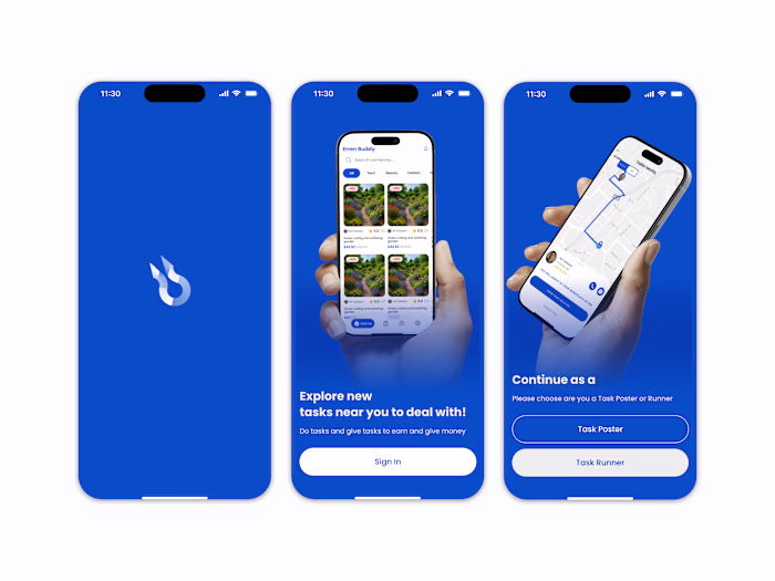 Task Buddy onboarding Screens