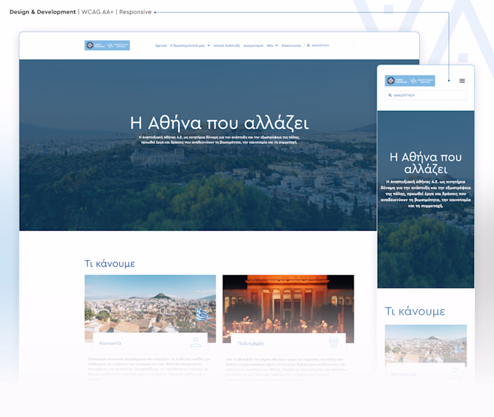 Website Development for Develop Athens
